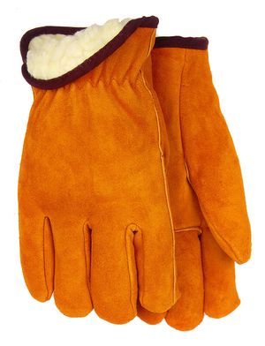 Lined Leather Suede Cowhide Work Gloves